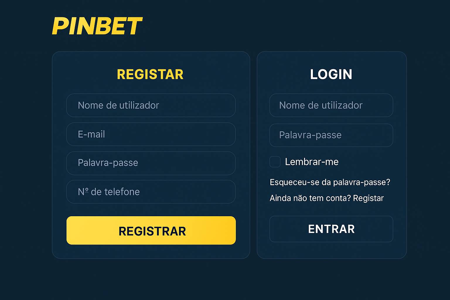 Não Perca tempo, o rRgistro na site PINBET